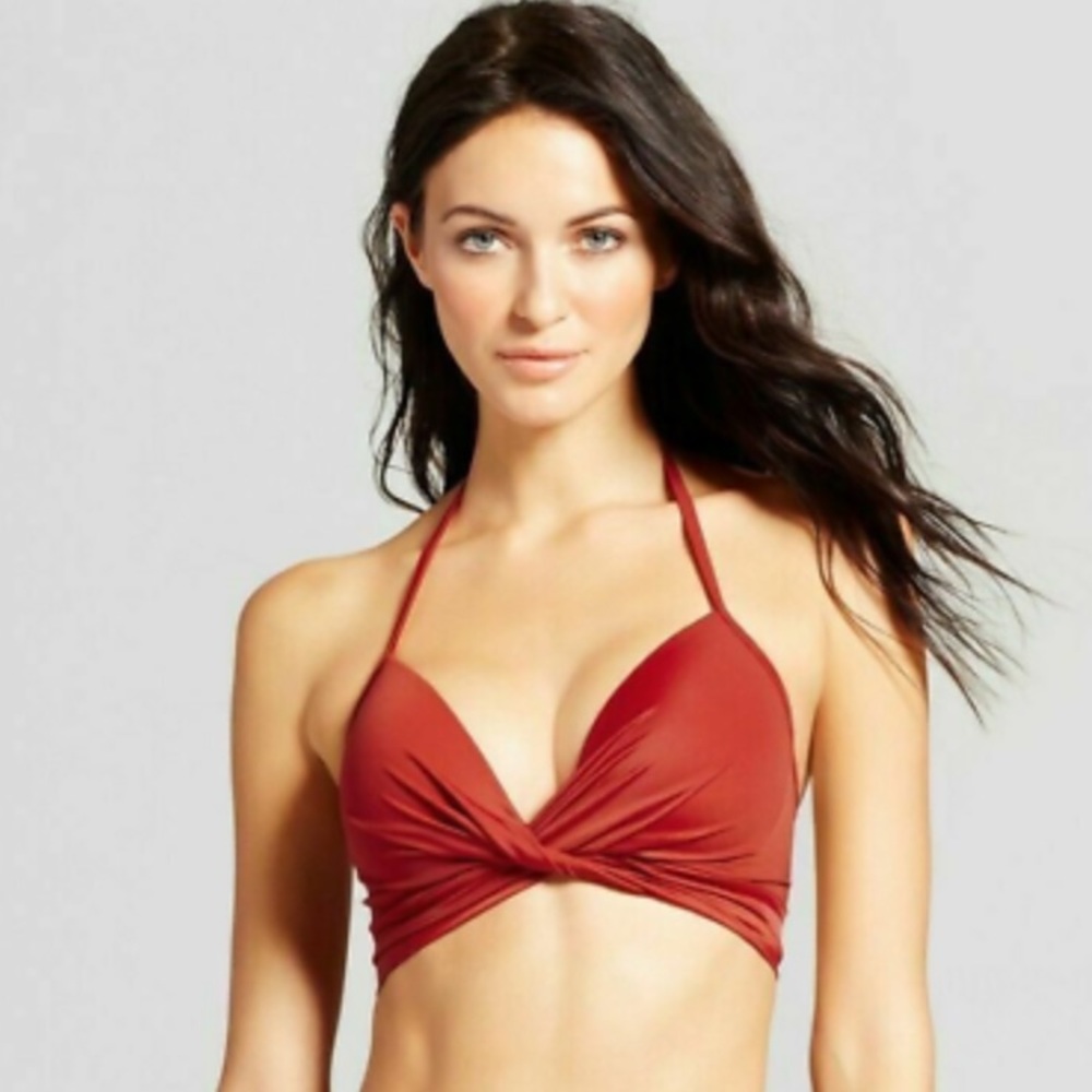 Sexy Red Shade & Shore Women's Bikini Swim Top